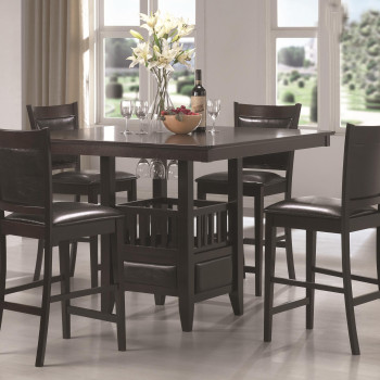 Jaden Square Counter Height Table & Cushioned Stool Set