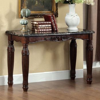 BRAMPTON FAUX MARBLE TOP SOFA TABLE CM4292EX-S