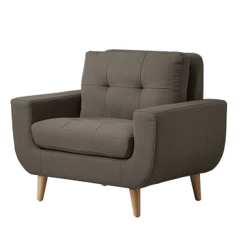 Deryn Chair - Polyester - Grey