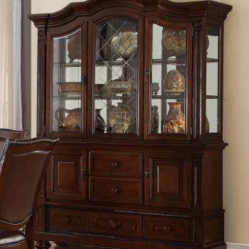 Lordsburg China Cabinet - Brown Cherry