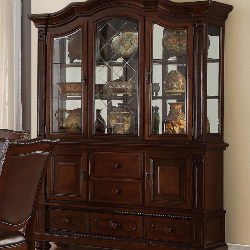 Lordsburg China Cabinet - Brown Cherry
