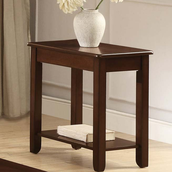 Ballwin Chairside Table - Deep Cherry