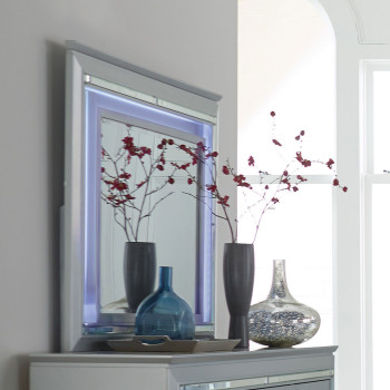 Allura Mirror, LED Lighting - Silver