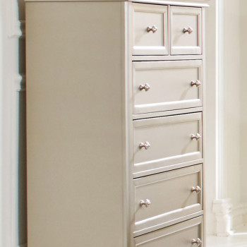 Celandine Upholstered Chest - Silver