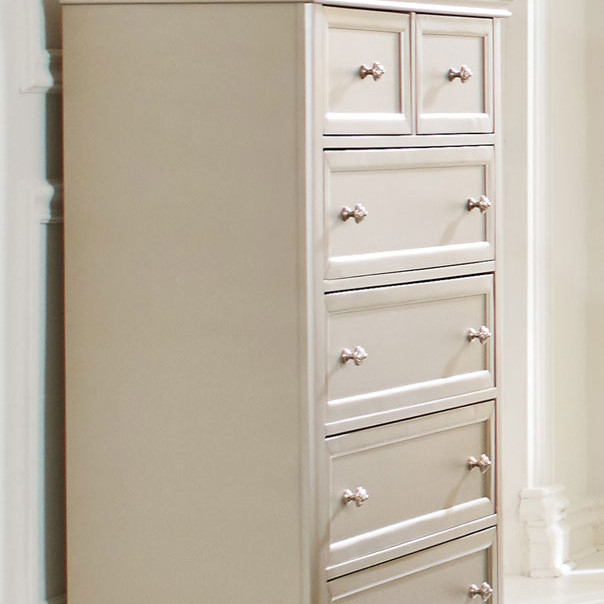 Celandine Upholstered Chest - Silver