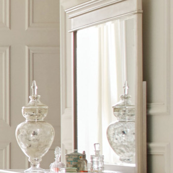 Celandine Upholstered Mirror - Silver