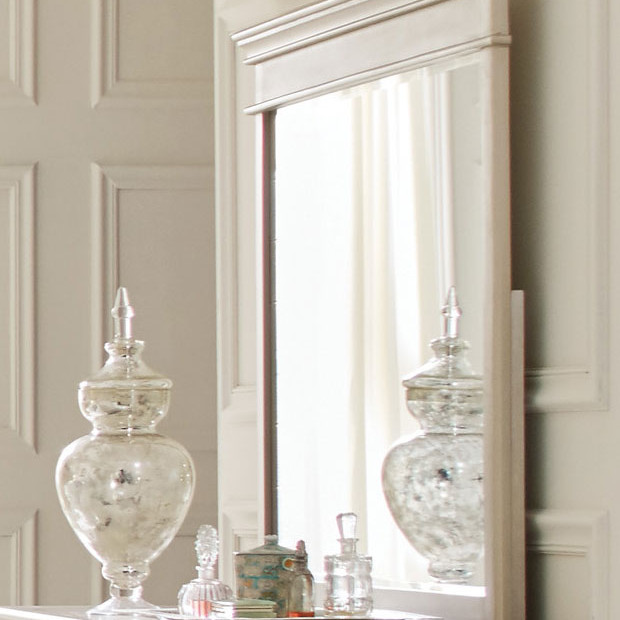 Celandine Upholstered Mirror - Silver