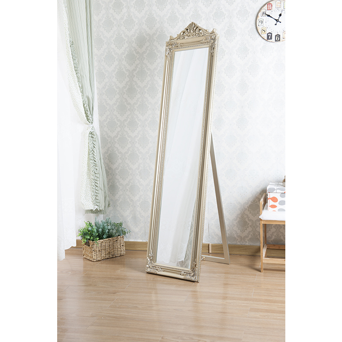 7055-CHP CHAMPAGNE Full Length Standing Crown Mirror