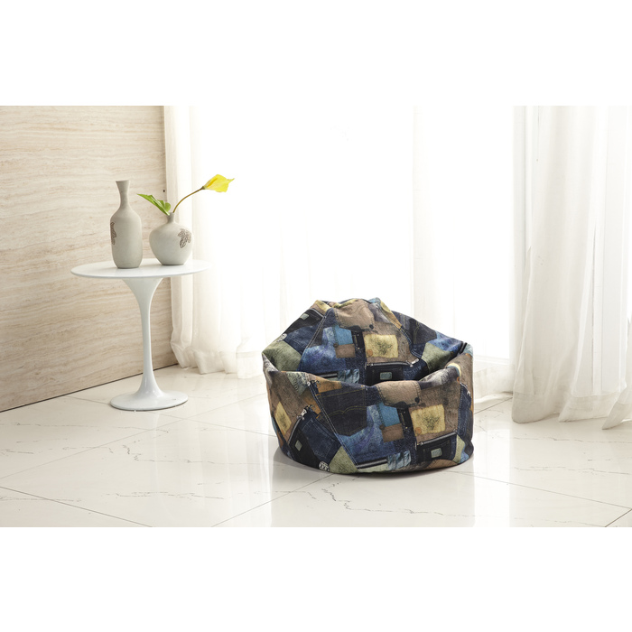 7003-JUN-JEANS JEANS Print Junior Bean Bag