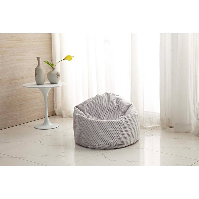 7002-JUN-SLV SILVER Diamond-Weave Style Junior Bean Bag