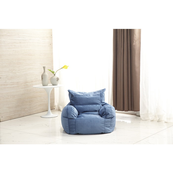 7002-ARM-BL BLUE Diamond-Weave Style Arm Bean Bag