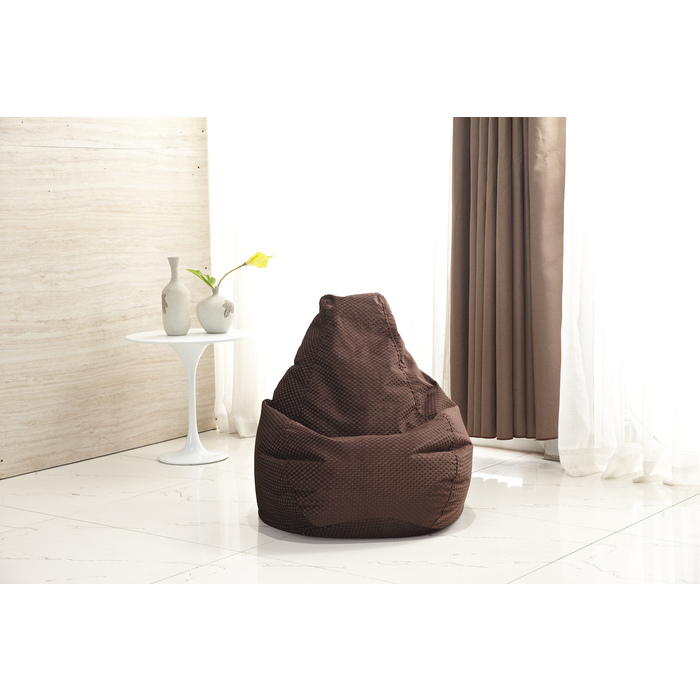7002-ADU-DB DARK BROWN Diamond-Weave Style Adult Bean Bag