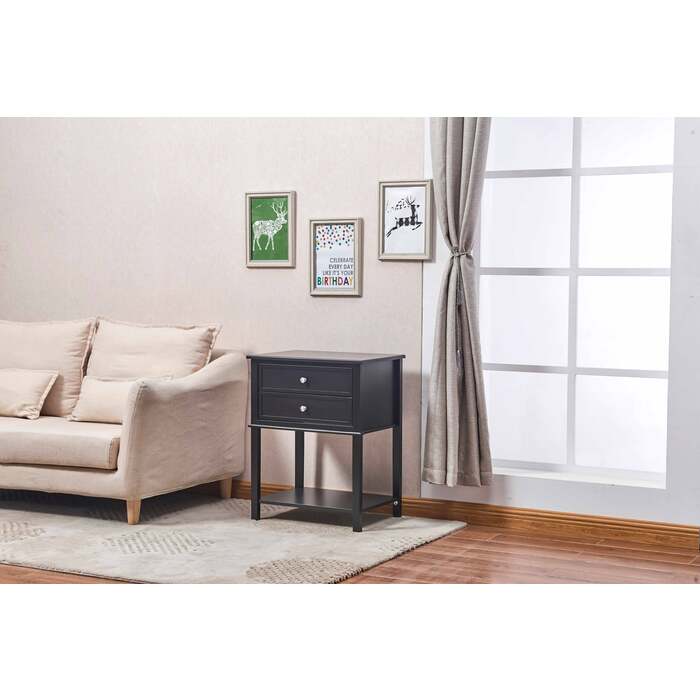6627 BLACK Classic Side Table