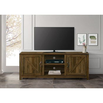 2056 70 in. COLUMBIA OAK Faux Wood Paper Laminated TV Stand