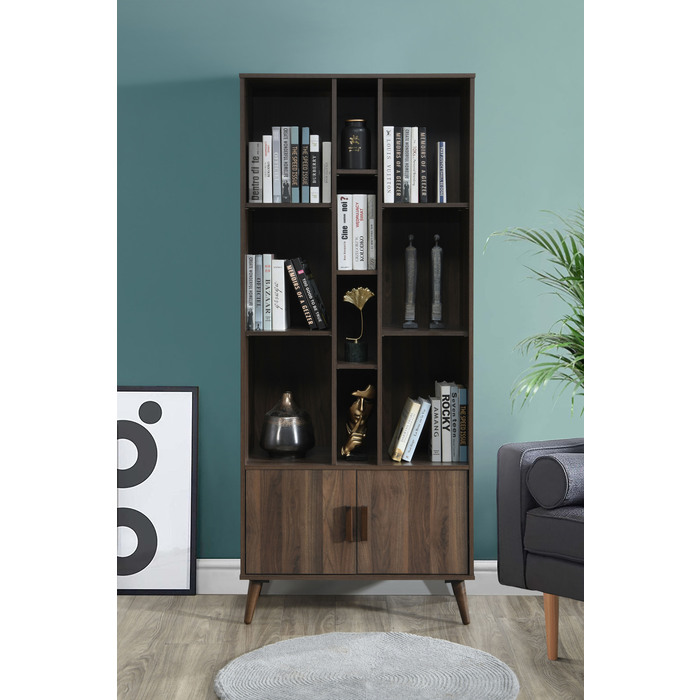 2013 75 in. H DARK WALNUT Book Shelves