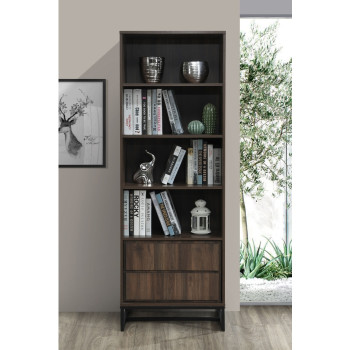2005 69 in. H DARK WALNUT Book Shelves