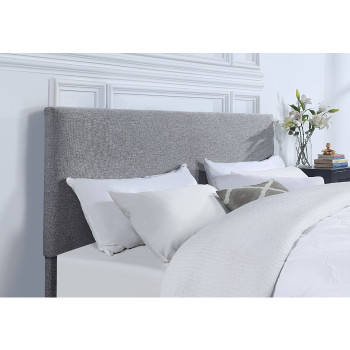 9BX01-EKING-GR GRAY Linen Headboard Only - EASTERN KING