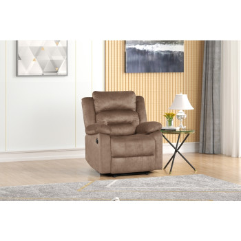 8082-RECL TAN Fabric Power Reclining Chair
