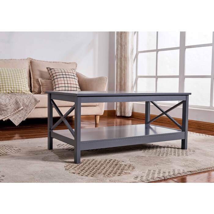 6603 GRAY X-Side Panel Coffee Table