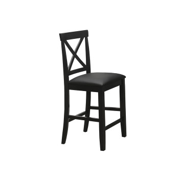7720 BLACK X-Back Wooden Counter Chair w/ MDF Seat