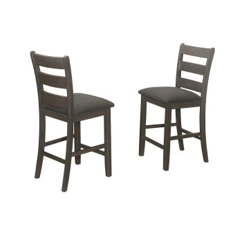 7715 GRAY Wooden Counter Chair w/ MDF Seat