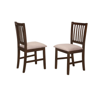 7707 WALNUT Wooden Dining Chair w/ MDF Seat