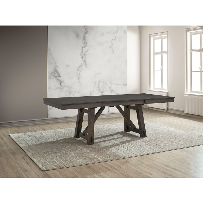 7803 GRAY Wooden Dining Table