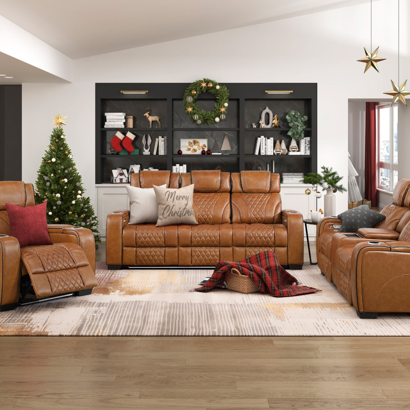 8449BR*2PWHM 3PC SETS SOFA + LOVESEAT + CHAIR