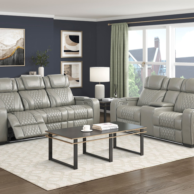 8449GY*2PWHM 2PC SETS SOFA + LOVESEAT