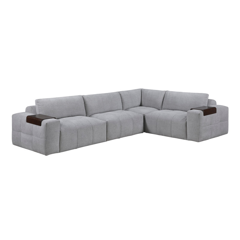 9155GY*41L1R 4-Piece Modular Sectional