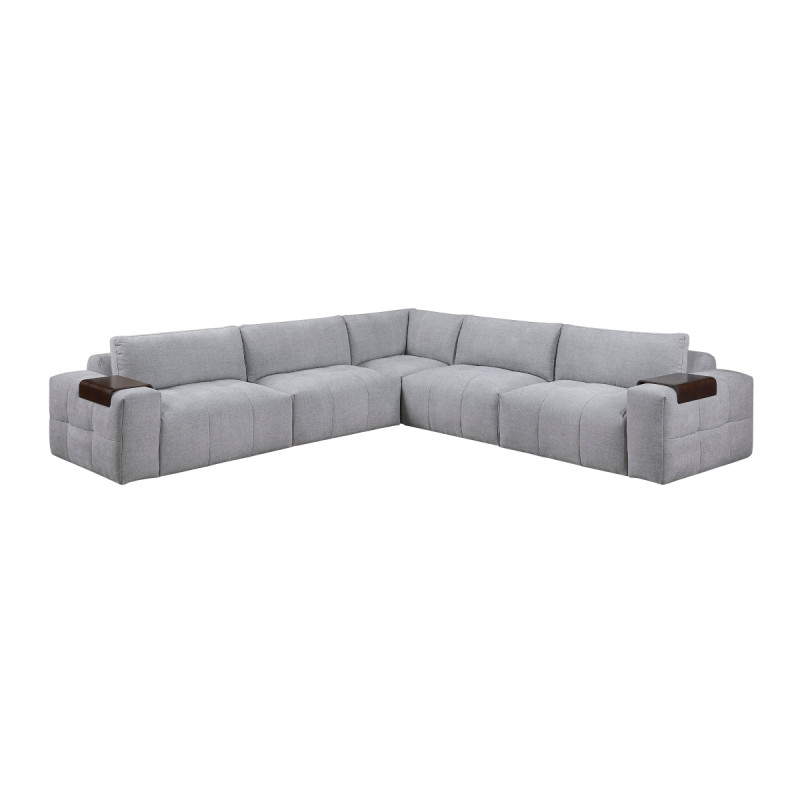 9155GY*51L1R 5-Piece Modular Sectional