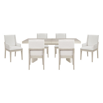 6000-96*7 7PC SETS Dining Table + 4 Side Chairs + 2 Arm Chairs