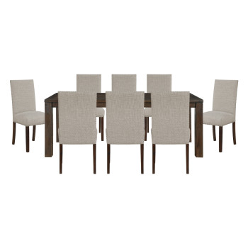 5976-79*9(5940TPS) 9PC SETS Dining Table + 8 Side Chairs