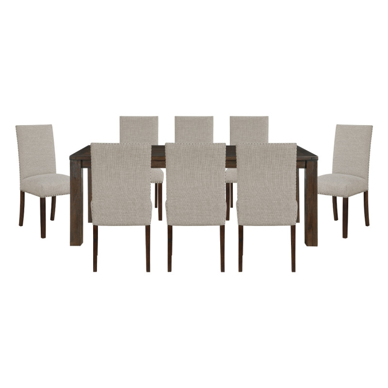 5976-79*9(5940TPS) 9PC SETS Dining Table + 8 Side Chairs