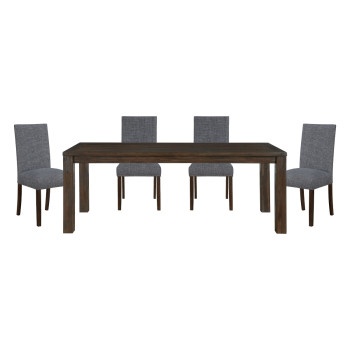 5976-79*5(5940GYS) 5PC SETS Dining Table + 4 Side Chairs