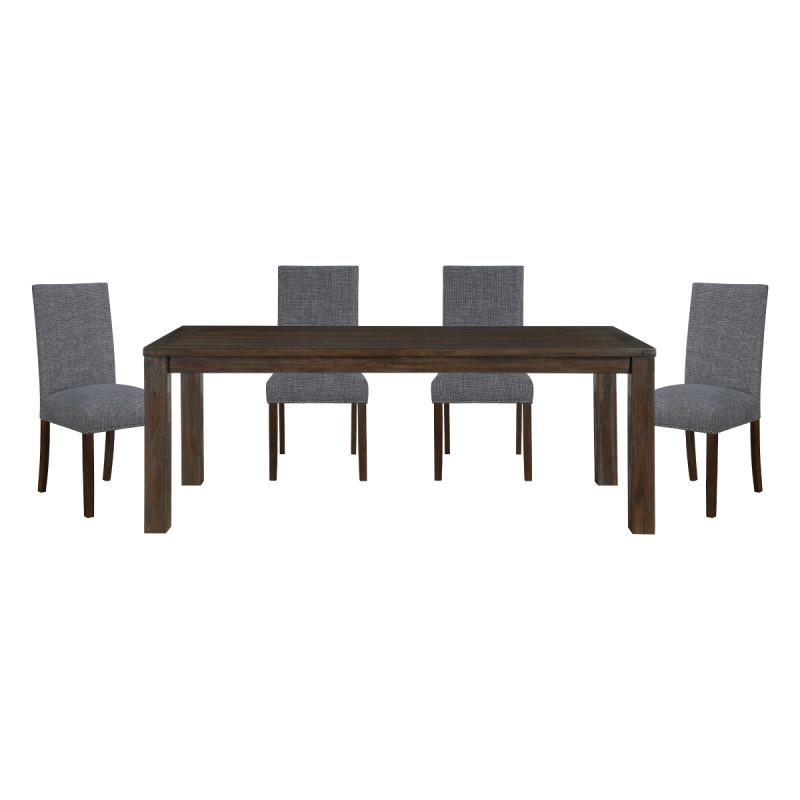 5976-79*5(5940GYS) 5PC SETS Dining Table + 4 Side Chairs
