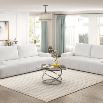 9126BEG*2 2PC SETS Sofa + Love Seat
