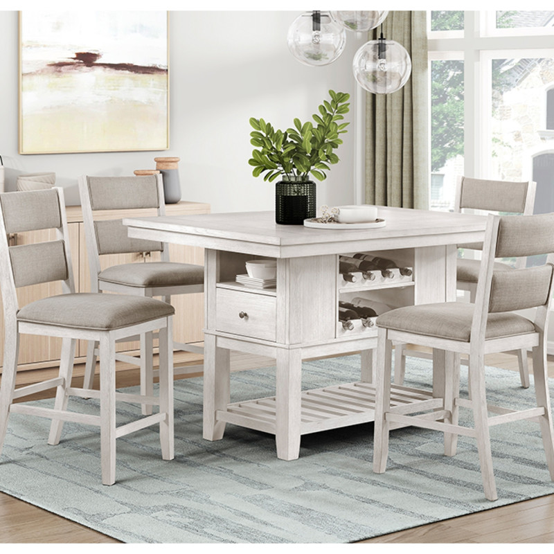 5982-36*5 5PC SETS Counter Height Table + 4 Chairs