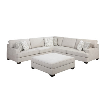 8435BE*42L2R 4-Piece Sectional with Ottoman