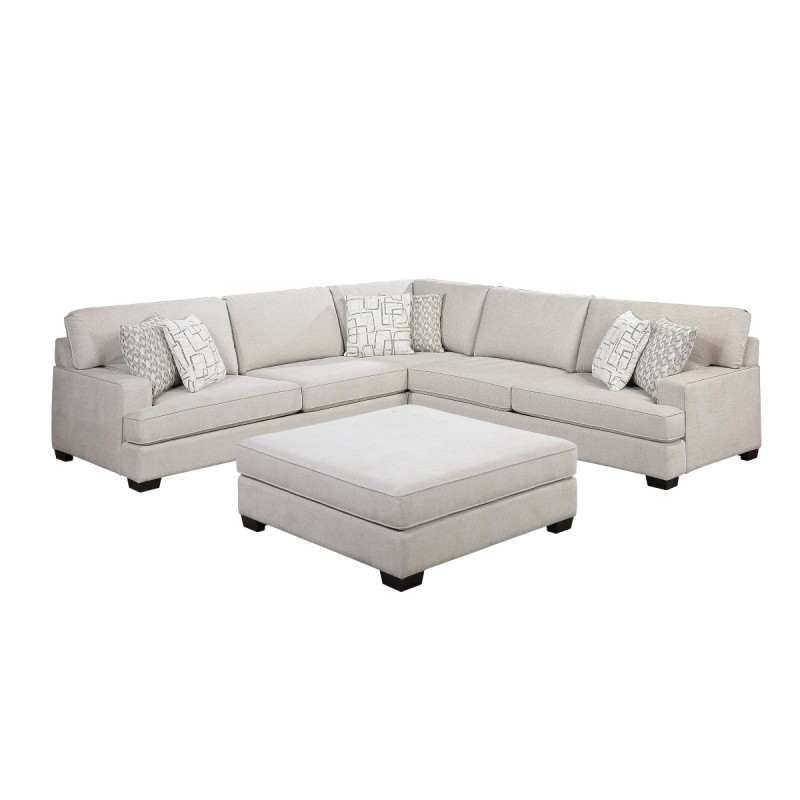 8435BE*42L2R 4-Piece Sectional with Ottoman