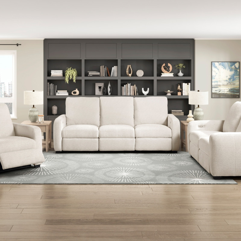 8479BEG*3PW 3pc Set: Sofa, Love, Chair (Power)