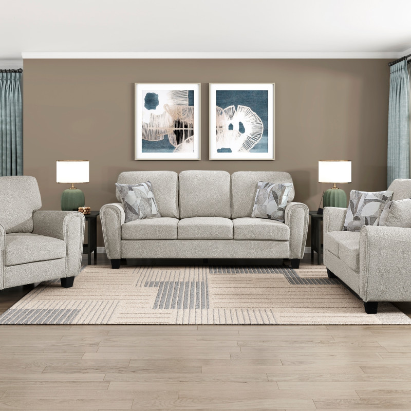 9214NPG*3 3PC SETS Sofa + Love Seat + Chair