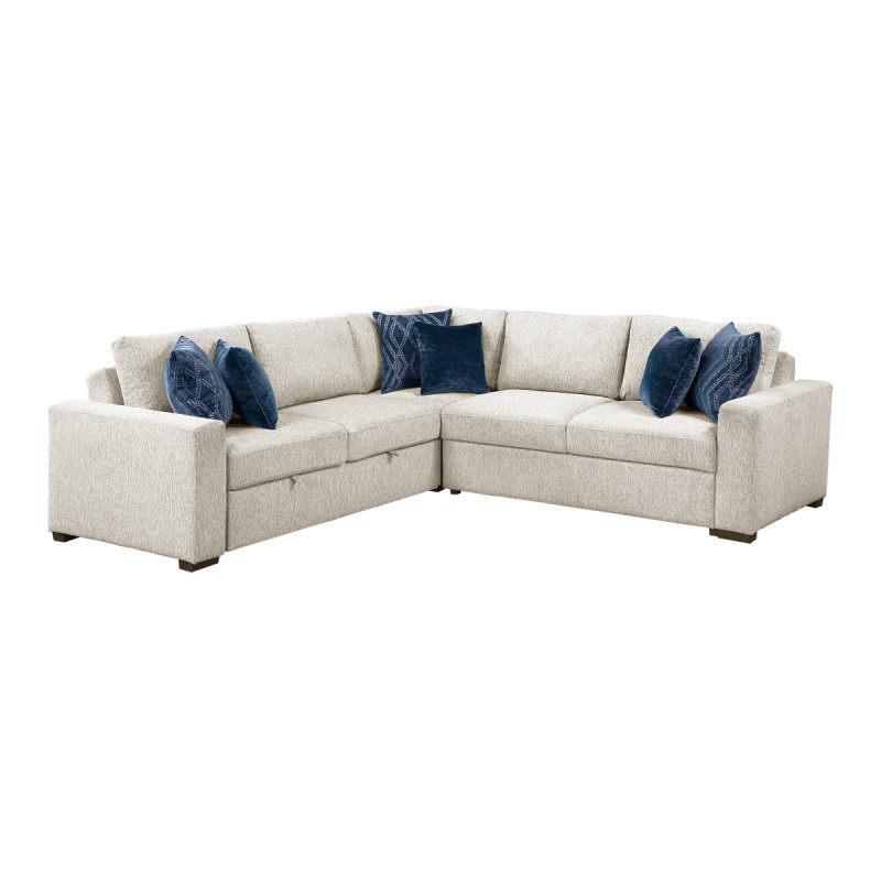 8548BE*42ACLCR2AA 3-Piece Sectional with Pull-out Bed
