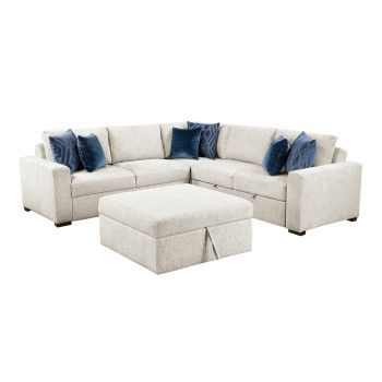 8548BE*52ACLCR2AAOT 4-Piece Sectional with Pull-out Bed and Ottoman