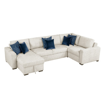 8548BE*5VC2ACRACA 4-Piece Sectional with Reversible Chaise and Hidden Storage