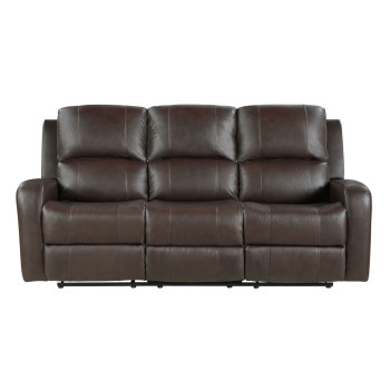 9735BRW-3 Double Reclining Sofa