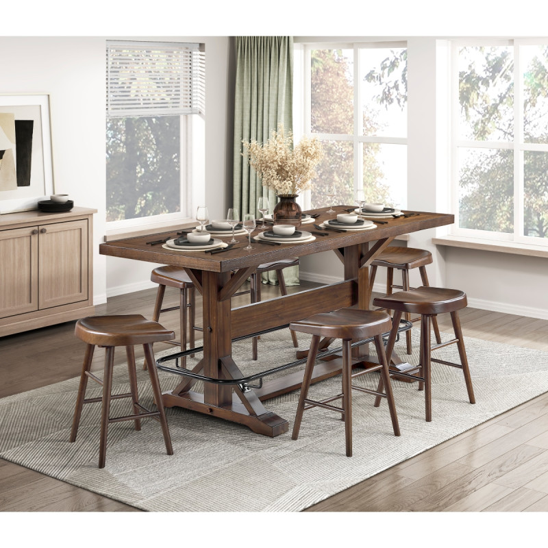 5979-36*7 7PC SETS Counter Height Table + 6 Counter Height Stool