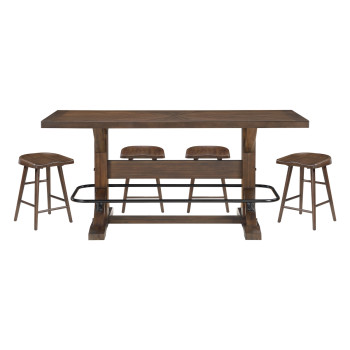 5979-36*5 5PC SETS Counter Height Table + 4 Counter Height Stool