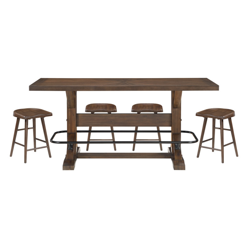 5979-36*5 5PC SETS Counter Height Table + 4 Counter Height Stool