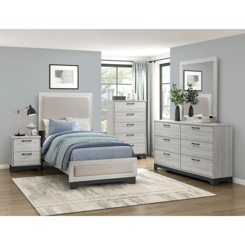2334T-1*5 5PC SETS Twin Platform Bed